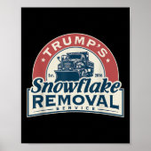 Trumps Snowflake Removal Service Grappig Trump 202 Poster (Voorkant)