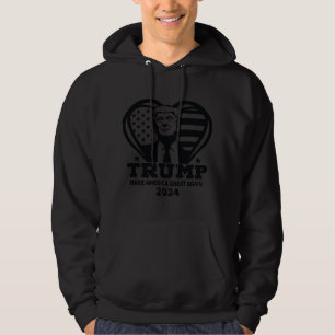 Trumps sweatshirt met logo-capuchon