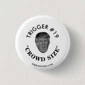 Trump's Trigger #19 Ronde Button 3,2 Cm (Voorkant)
