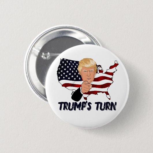 Trump's turn badge (Devant & derrière)
