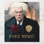 Trump's Witch Hunt Wijn Etiket (Enkel label)