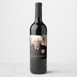 Trump's Witch Hunt Wijn Etiket