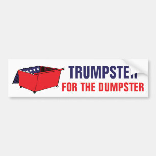 Trumpster voor de geldschieter bumpersticker