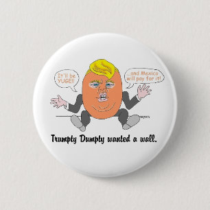 Trumpty Dumpty-toets Ronde Button 5,7 Cm