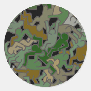 Trumpublicans Chaos Vernietigen Democratie Ronde Sticker