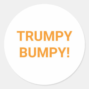 TRUMPY BUMPY Comic Splash-Art Hankamer Artjunkhaus Ronde Sticker
