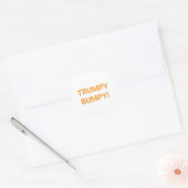 TRUMPY BUMPY Comic Splash-Art Hankamer Artjunkhaus Ronde Sticker (Envelop)