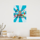 Trumpy doet Magic. Poster (Keuken)