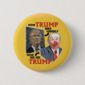 Trumpy the Clown Ronde Button 5,7 Cm (Voorkant)