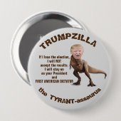 Trumpzilla-toets Ronde Button 4,0 Cm (Voorkant /achterkant)