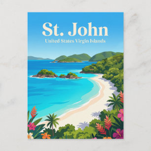 Trunk Bay Amerikaanse Maagdeneilanden Briefkaart