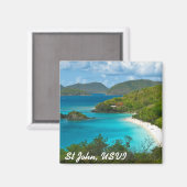 Trunk Bay, Sint-John USVI Magneet (Voorkant / Achterkant)