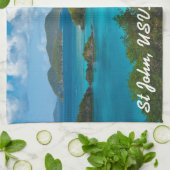 Trunk Bay, Sint-John USVI Theedoek (Gevouwen)