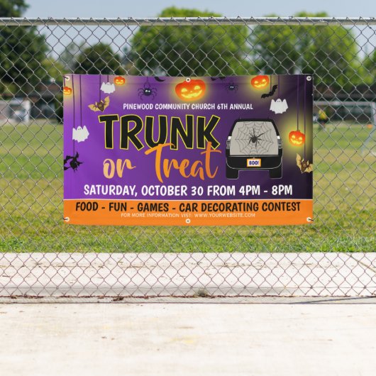 Trunk of Treat Halloween Banner (Insitu)