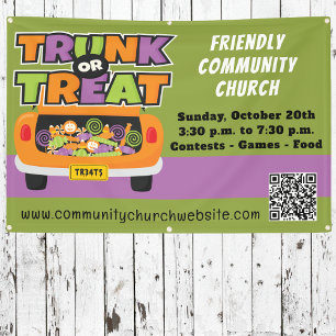Trunk of Treat Halloween Banner