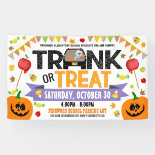 Trunk of Treat Halloween Banner