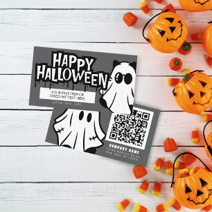 Trunk of Treat Halloween Cool Ghosts Visitekaartje