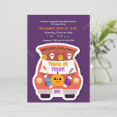 Trunk of Treat Halloween Kaart (Staand voorkant)