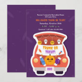 Trunk of Treat Halloween Kaart (Voorkant / Achterkant)