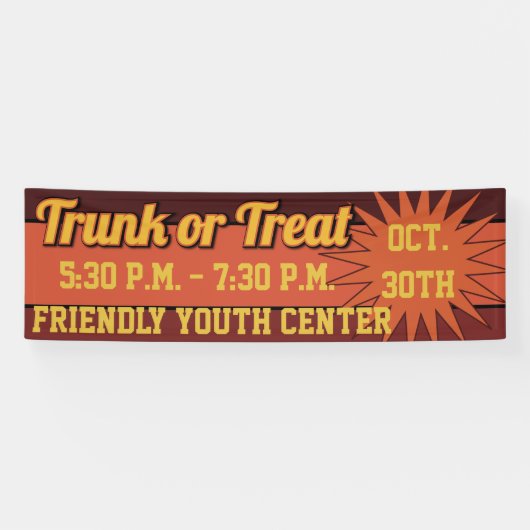 Trunk of Treat Starburst Spandoek (Horizontaal)