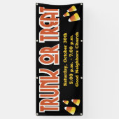 Trunk Or Treat Candy Corn Gemeenschapsevent Spandoek (Verticaal)