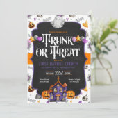 Trunk or Treat Church Halloween Invitation (Debout devant)