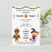Trunk or Treat Halloween Invitation (Debout devant)