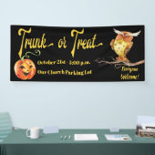 Trunk or Treat Halloween Pumpkin & Owl Spandoek (Beurs)