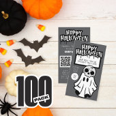 Trunk ou traiter Halloween Cool Ghost Cartes de vi