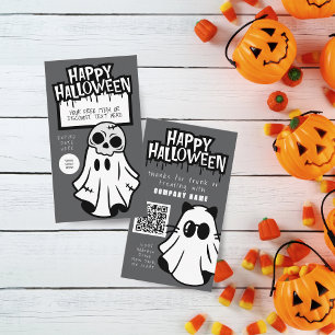 Trunk ou traiter Halloween Cool Ghost Cartes de vi