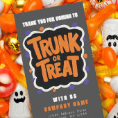 Trunk ou traiter les Cartes de visite d'Halloween 