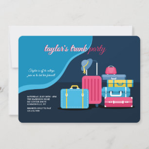 Trunk Party voor meisje Kaart