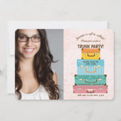 Trunk Party (Vrouw)Fotouitnodiging Kaart (Voorkant)