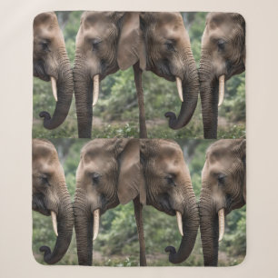 Trunk to Trunk: Een zachte olifant omhelzen Sherpa Deken