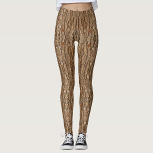 Trunk van pijnboomschors leggings