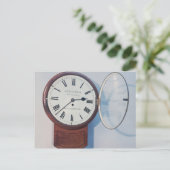 Trunk wijzerplaat klok, Londen, 1850 Briefkaart (Staand voorkant)