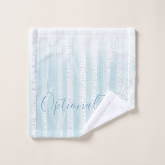 Trunks de Birch Trees  (Gant de toilette)