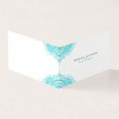 Truquoise mandala visitekaartjes (Buitenkant)