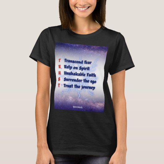 TRUST Acroniem Inspirerend vrouwen T-Shirt (Voorkant)