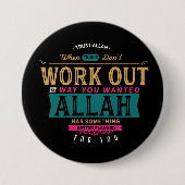 Trust Allah Ronde Button 7,6 Cm (Voorkant)