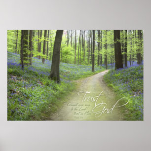 TRUST DIEU - Christian Religieux Poster Mur Art