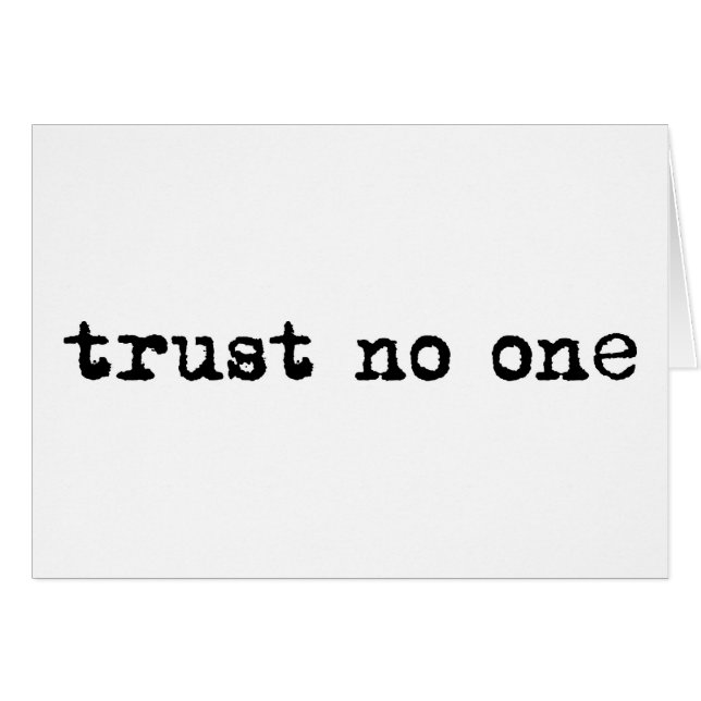 TRUST GEEN (Voorkant Horizontaal)
