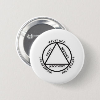 Trust God, Clean House, Help Others (Badge) Ronde Button 5,7 Cm