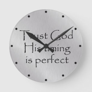 Trust God's Timing Quote Ronde Klok