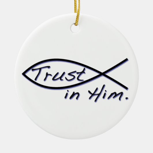 TRUST IN HEM KERAMISCH ORNAMENT (Voorkant)