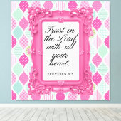 Trust in the Lord | Christian Gift Canvas Afdruk (Insitu (Houten vloer))
