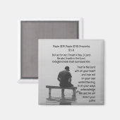 Trust In the Lord Comforting Uplifting Bible Verse Magneet (Voorkant / Achterkant)