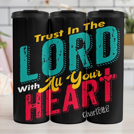 Trust In The Lord Heart Thermosbeker