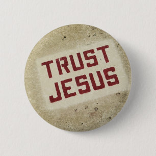 "Trust Jesus" Button
