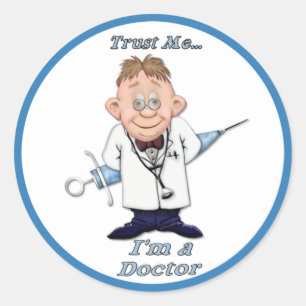 Trust Me Doc Ronde Sticker